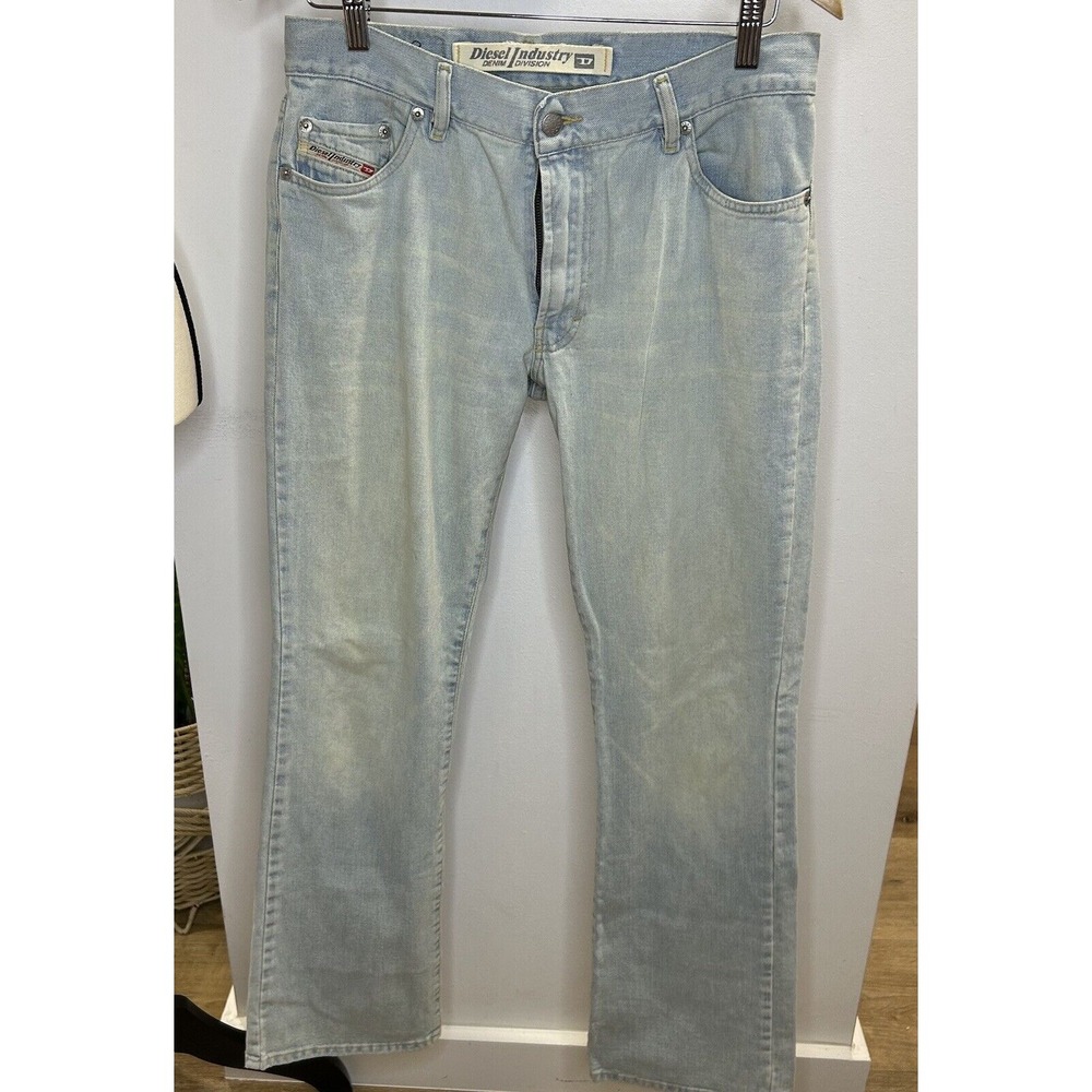 Diesel‎ Jeans Mens 31x39 Light Blue Regular Tapered Denim
